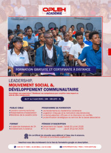 Formation en Leadership, Mouvement social et Développement communautaire